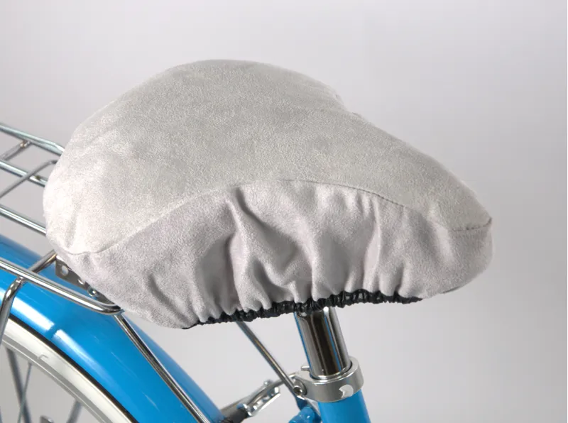 Velvet Bike Saddle Cover Grey